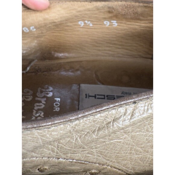Moreschi Ostrich Tassel Loafers Italy Men’s Size 9.5 For Brass Boot Champagne main image 5